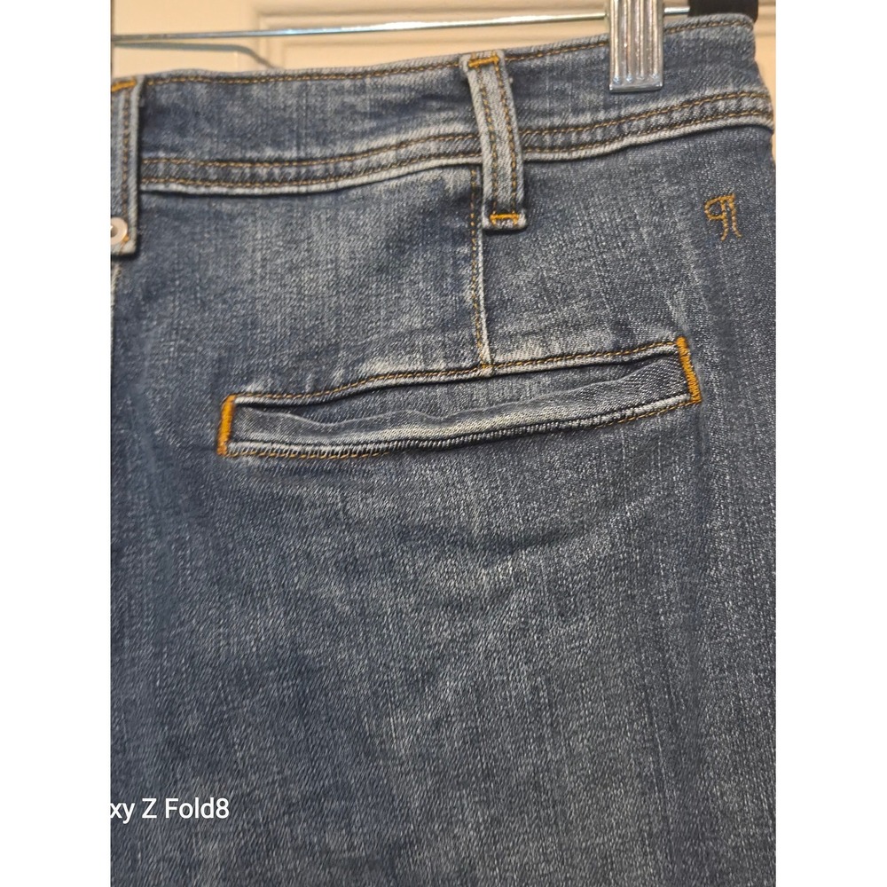 Pilcro Wide-Leg Baggy High-Rise Jeans Dark Indigo Blue OB2300165 Size 29 - Picture 3 of 11